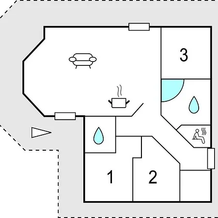 בית נופש Blomstervaenget Hemmet Iii *